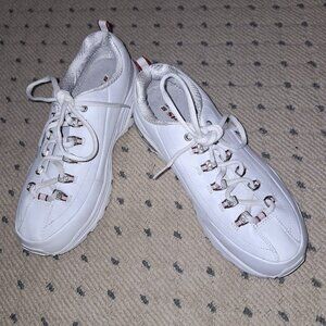 SKETCHER'S SPORT SNEAKERS - WOMEN'S WHITE SNEAKERS - SIZE 9 1/2